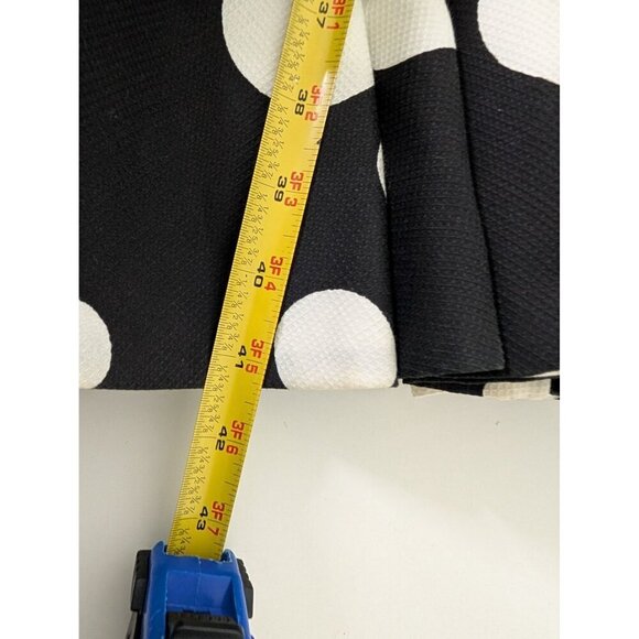 Vintage 80s Victor Costa Dress Womens Size 8 Black Polka Dot Puff Sleeve Party - Picture 13 of 13